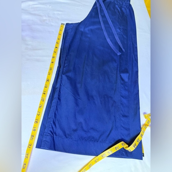 VINCE Royal Blue split leg wide leg crop pants size M - Picture 14 of 14